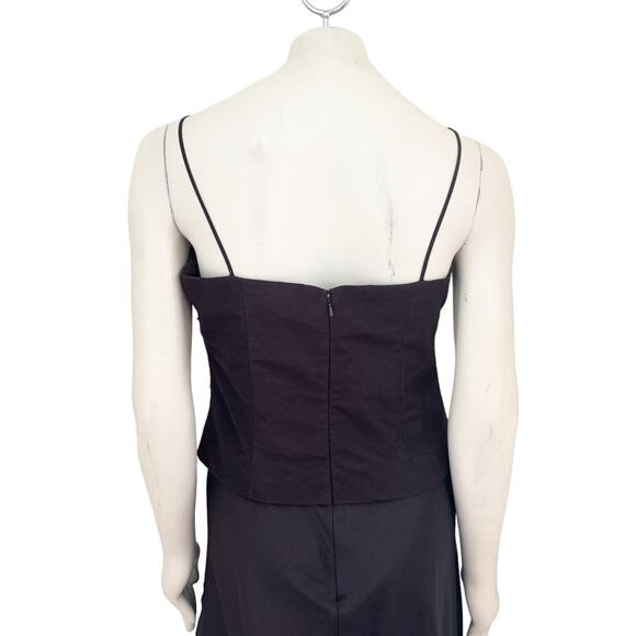 MILLA BELL Floor Length Formal A-line Dress Ruched crinoline bodice SZ 10 - Picture 6 of 12